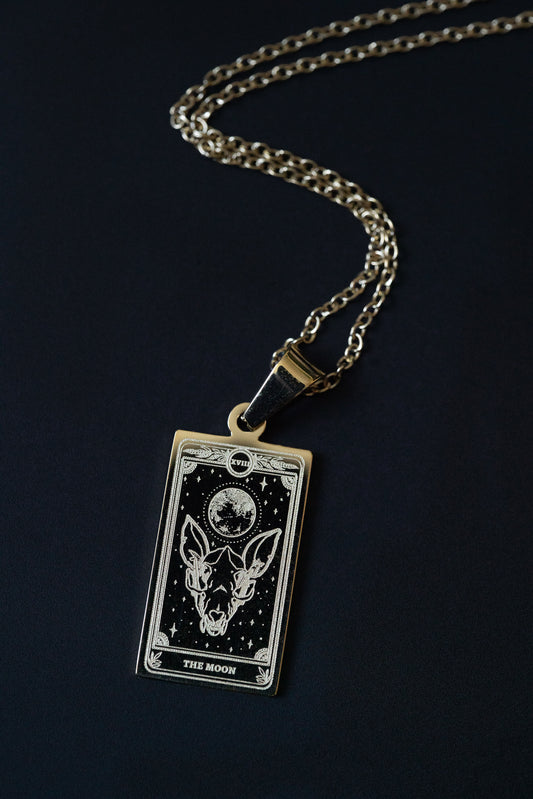 Marigold Tarot Moon Necklace