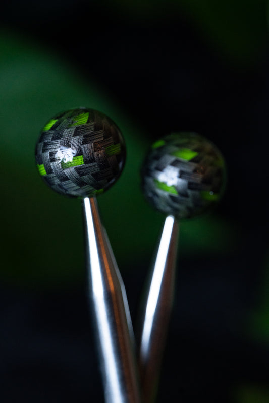 Round Carbon Fiber Look Needle Tip Protectors