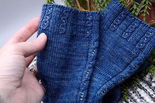 Blue Jean Baby Socks (Digital Knitting Pattern)