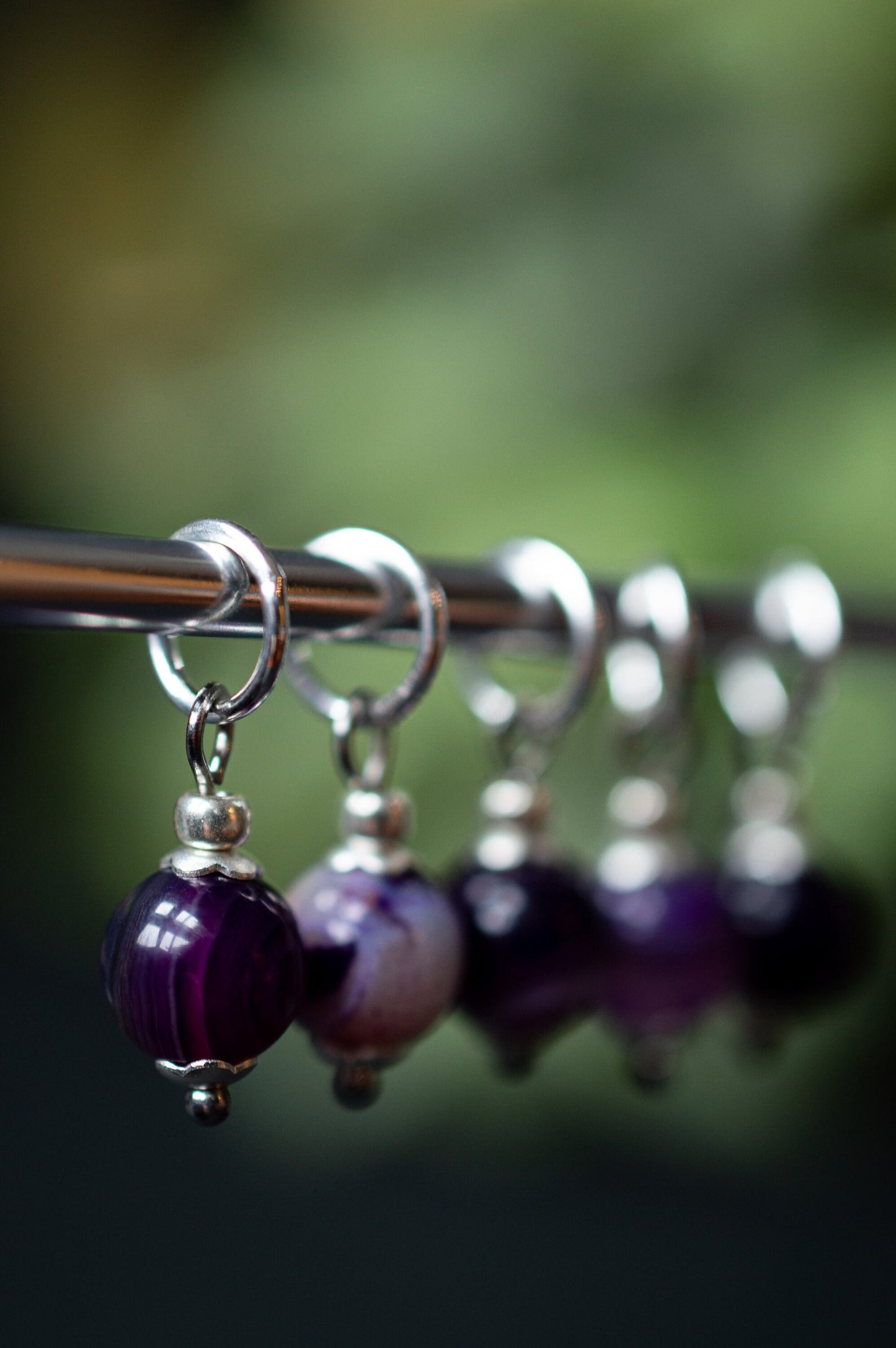 Agate Natural Stone Stitch Markers