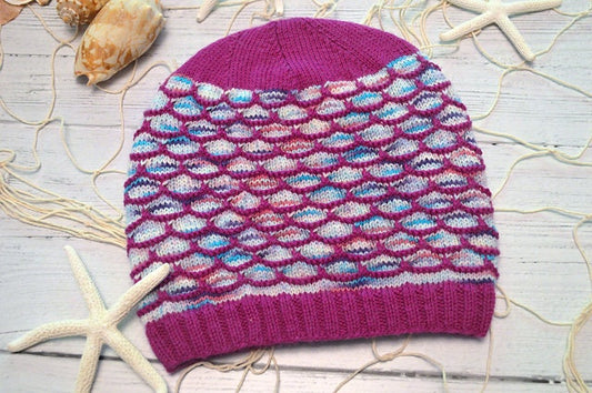 Merperson Hat (Digital Knitting Pattern)