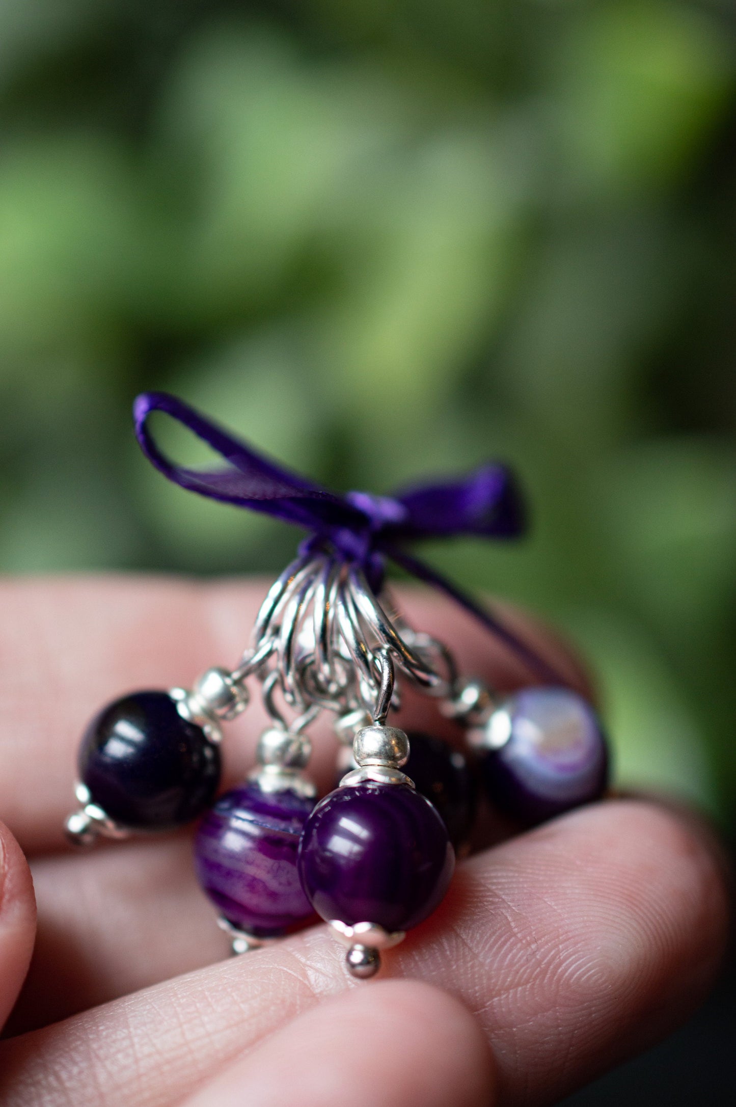 Agate Natural Stone Stitch Markers