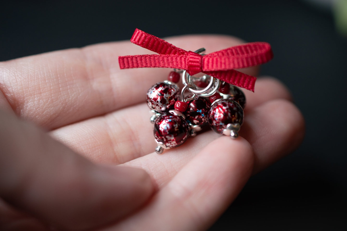 Painted Glass Stitch Markers