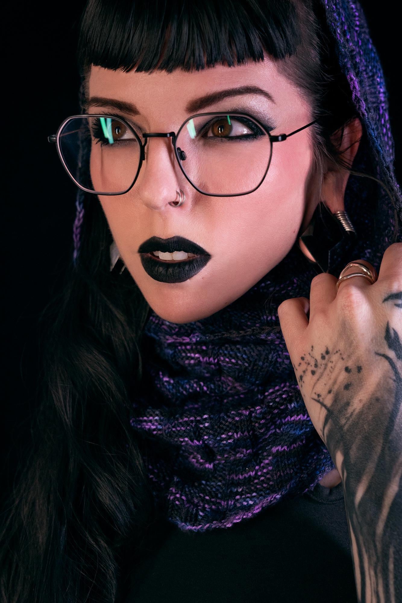 Nine Crows Cowl (Digital Knitting Pattern)