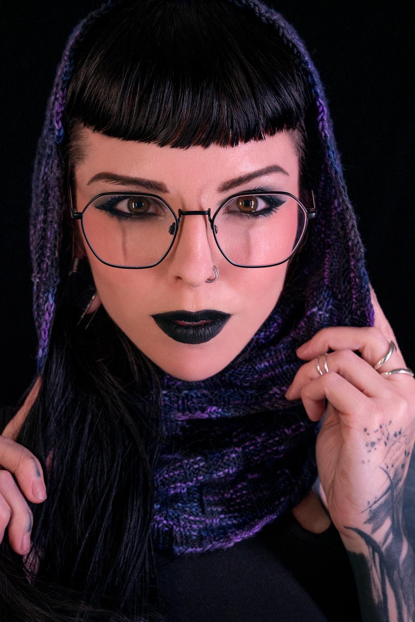Nine Crows Cowl (Digital Knitting Pattern)