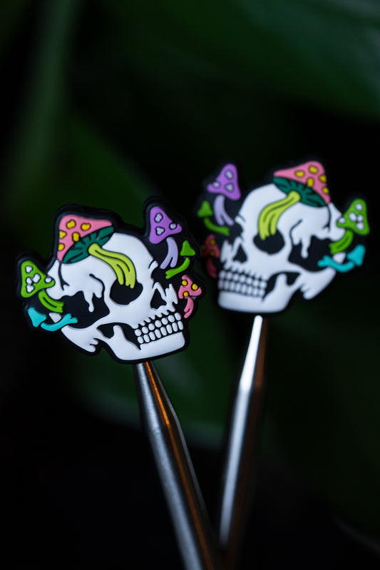 Mushroom Skull Needle Tip Protectors