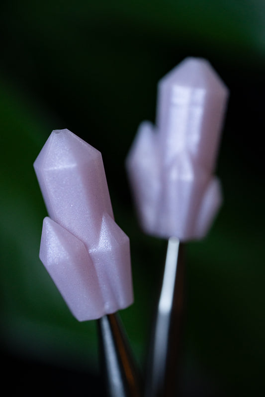 Pink Crystal Needle Tip Protectors