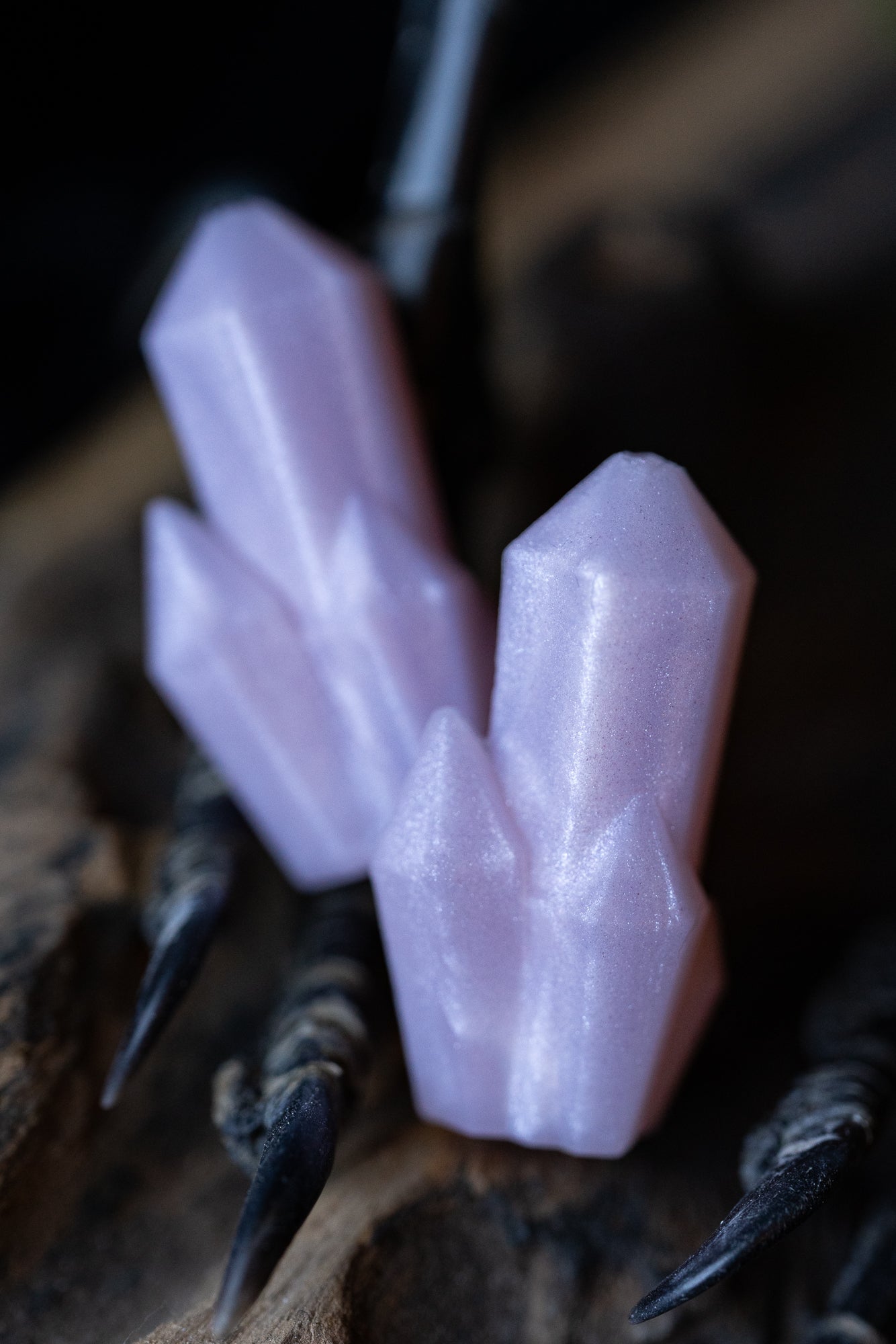 Pink Crystal Needle Tip Protectors