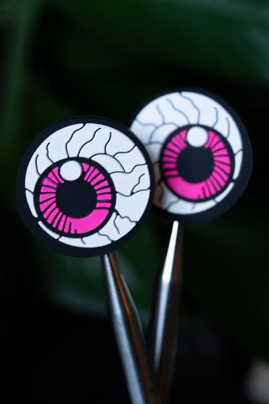 Pink Eyeball Needle Tip Protectors