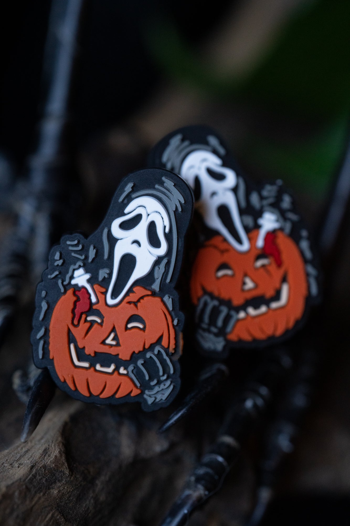 Pumpkin Ghostface Needle Tip Protectors