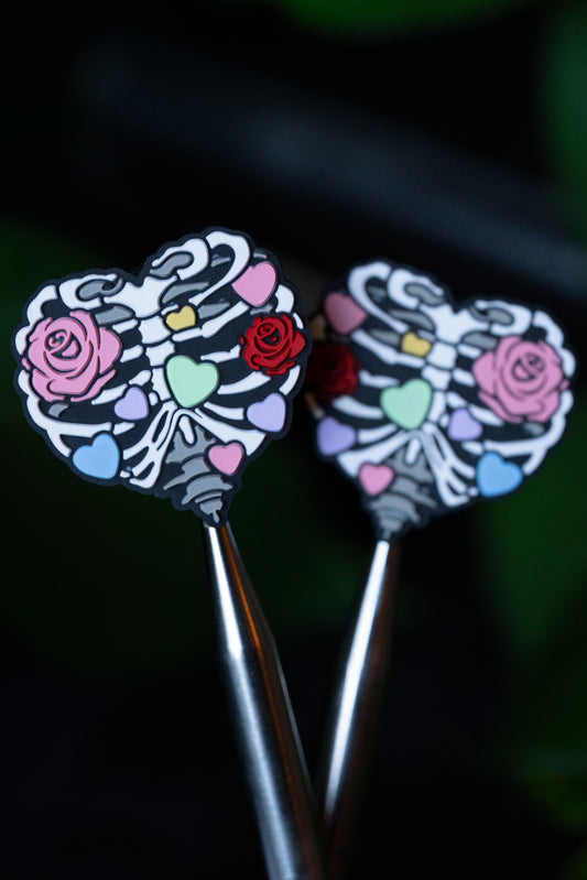 Floral Ribcage Needle Tip Protectors