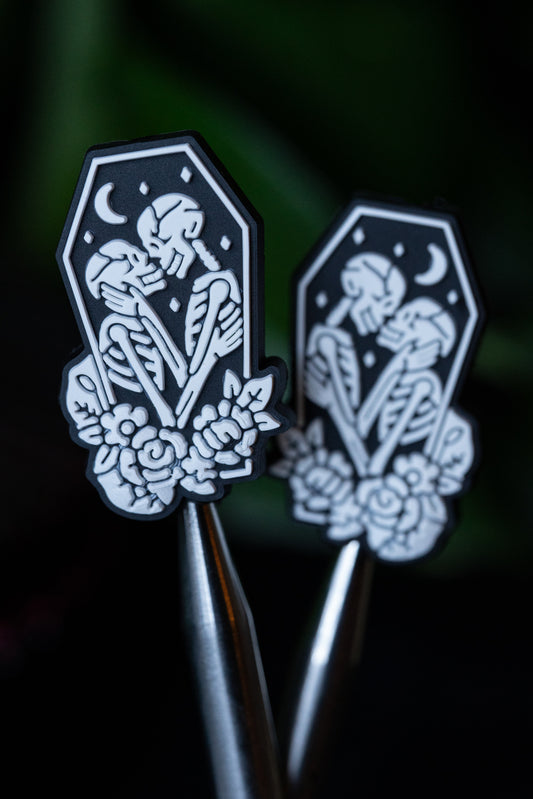 Skeleton Coffin Needle Tip Protectors