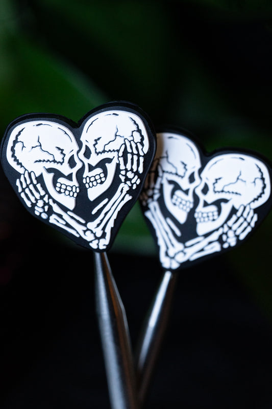 Skeleton Heart Needle Tip Protectors