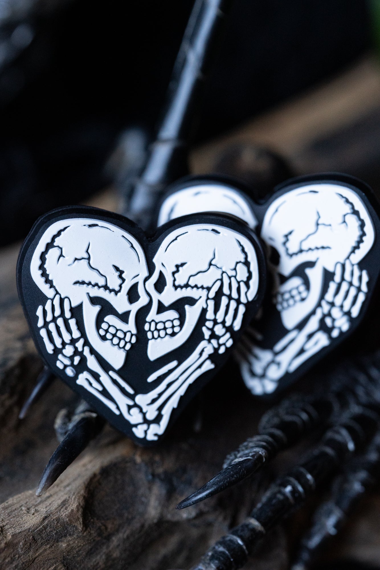 Skeleton Heart Needle Tip Protectors