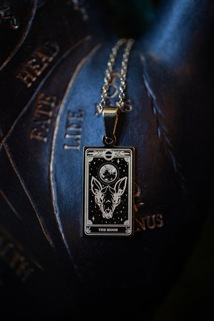 Marigold Tarot Moon Necklace
