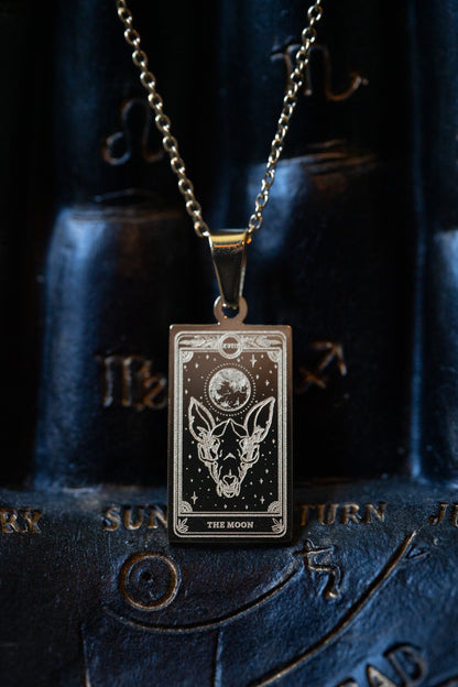 Marigold Tarot Moon Necklace