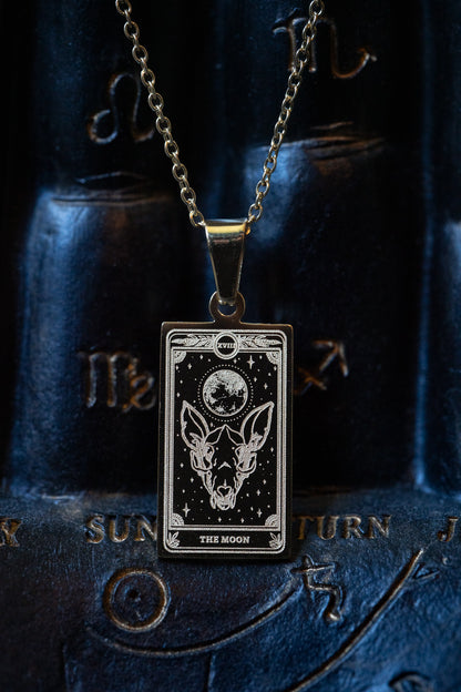 Marigold Tarot Moon Necklace