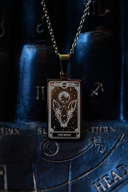 Marigold Tarot Moon Necklace