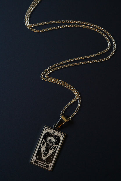Marigold Tarot Moon Necklace