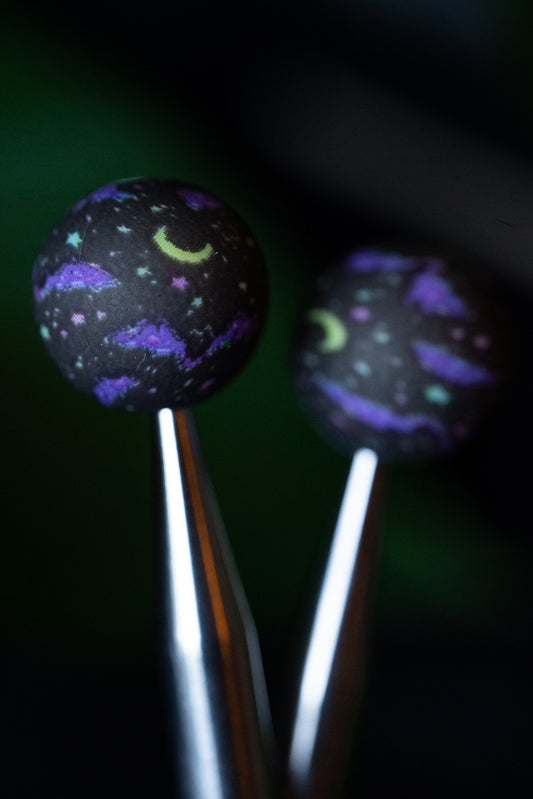 Purple Galaxy Needle Tip Protectors