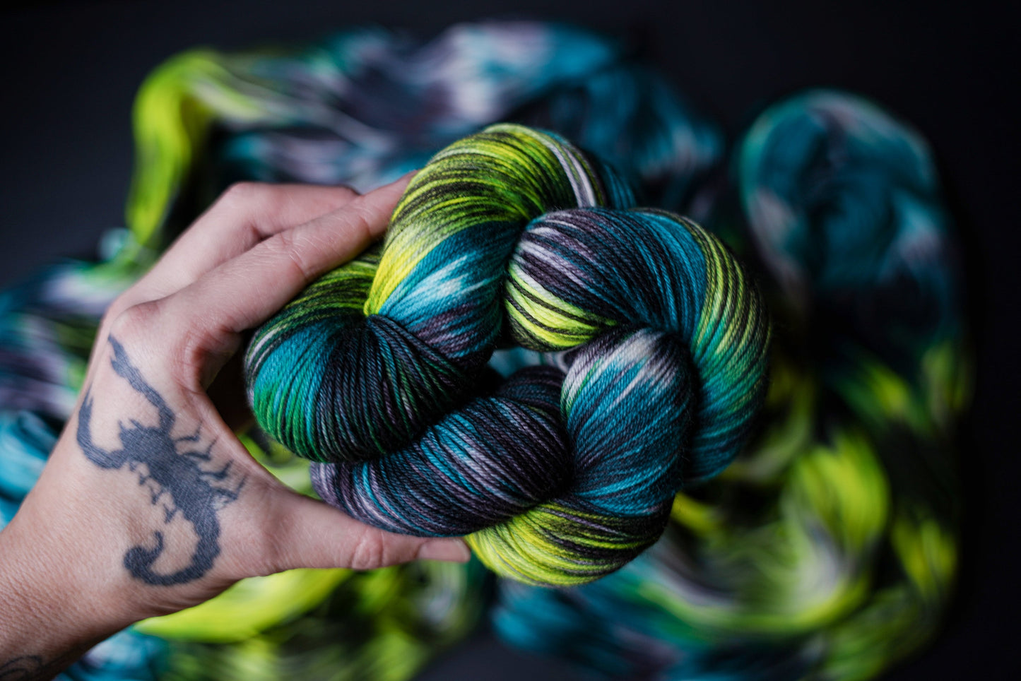 Hand Dyed Yarn | Mariana | Choice of Weight | Crow and Crescent Yarn