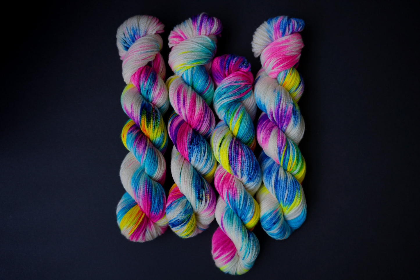 Hand Dyed Yarn | Perseid Skies | Choice of Weight | Crow and Crescent Yarn