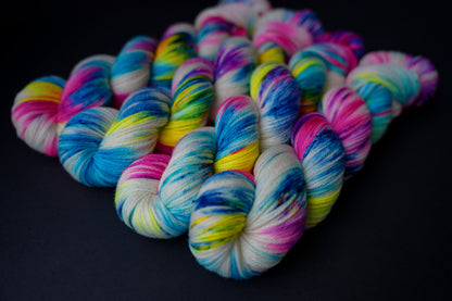 Hand Dyed Yarn | Perseid Skies | Choice of Weight | Crow and Crescent Yarn