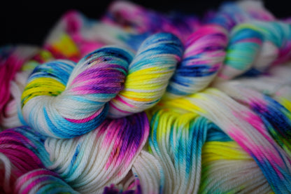 Hand Dyed Yarn | Perseid Skies | Choice of Weight | Crow and Crescent Yarn