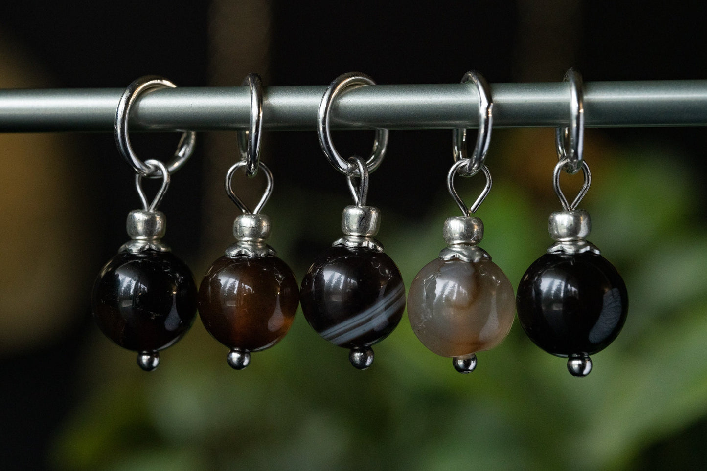 Agate Natural Stone Stitch Markers