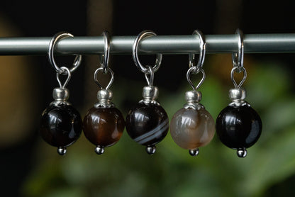 Agate Natural Stone Stitch Markers