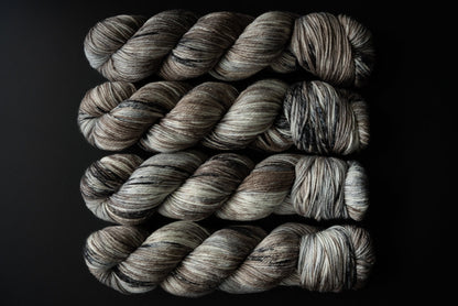 Hand Dyed Yarn | Curiosity | Rhea Worsted - 4 ply - 100% Superwash Merino Wool | Crow and Crescent Yarn