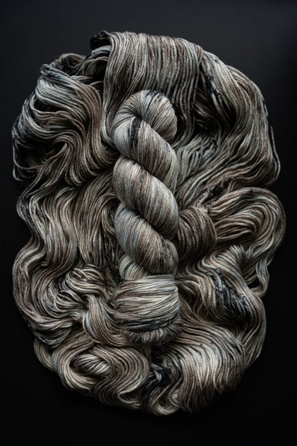 Hand Dyed Yarn | Curiosity | Rhea Worsted - 4 ply - 100% Superwash Merino Wool | Crow and Crescent Yarn