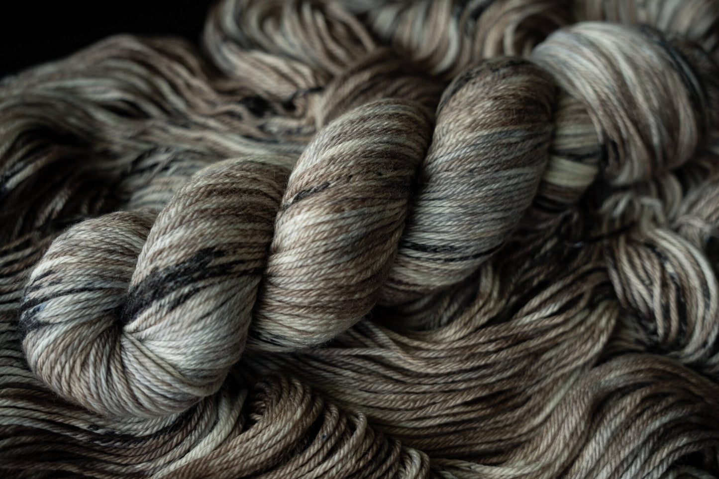 Hand Dyed Yarn | Curiosity | Rhea Worsted - 4 ply - 100% Superwash Merino Wool | Crow and Crescent Yarn