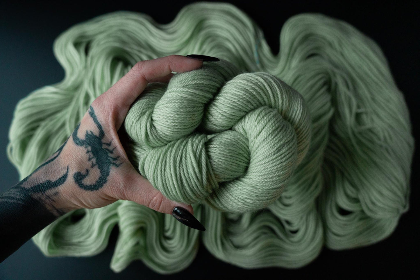 Hand Dyed Yarn | Abilene | Choice of Weight | Crow and Crescent Yarn