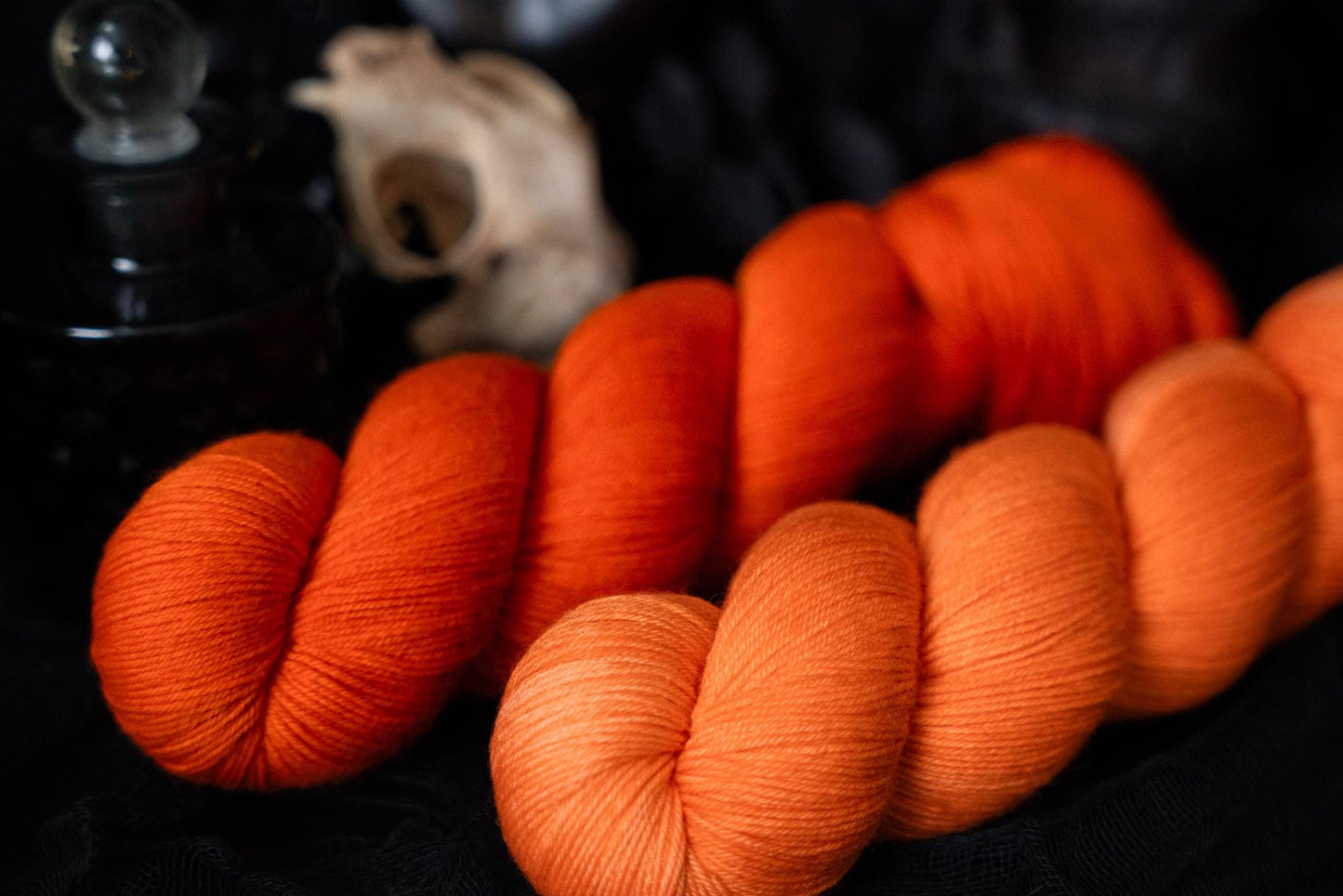 Hand Dyed Yarn | Samhain | Choice of Weight | Crow and Crescent Yarn