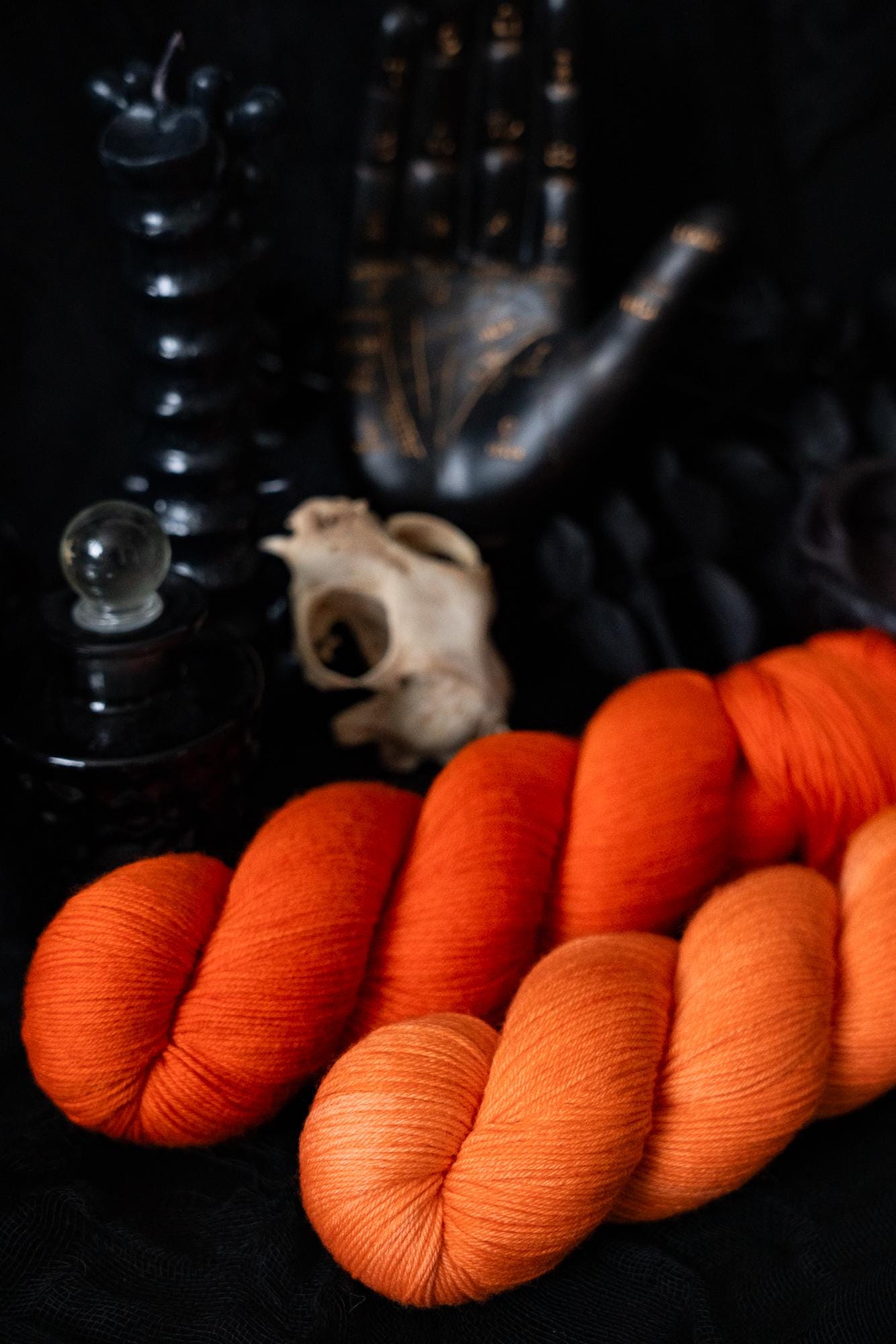 Hand Dyed Yarn | Samhain | Choice of Weight | Crow and Crescent Yarn