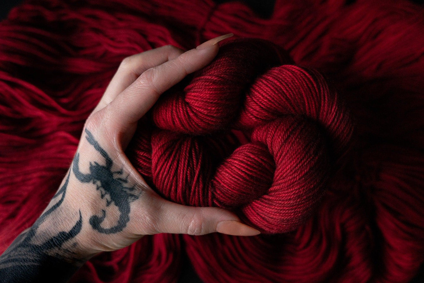 Hand Dyed Yarn | Vengeance | Choice of Weight | Crow and Crescent Yarn