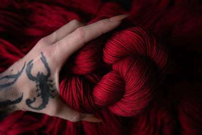 Hand Dyed Yarn | Vengeance | Choice of Weight | Crow and Crescent Yarn