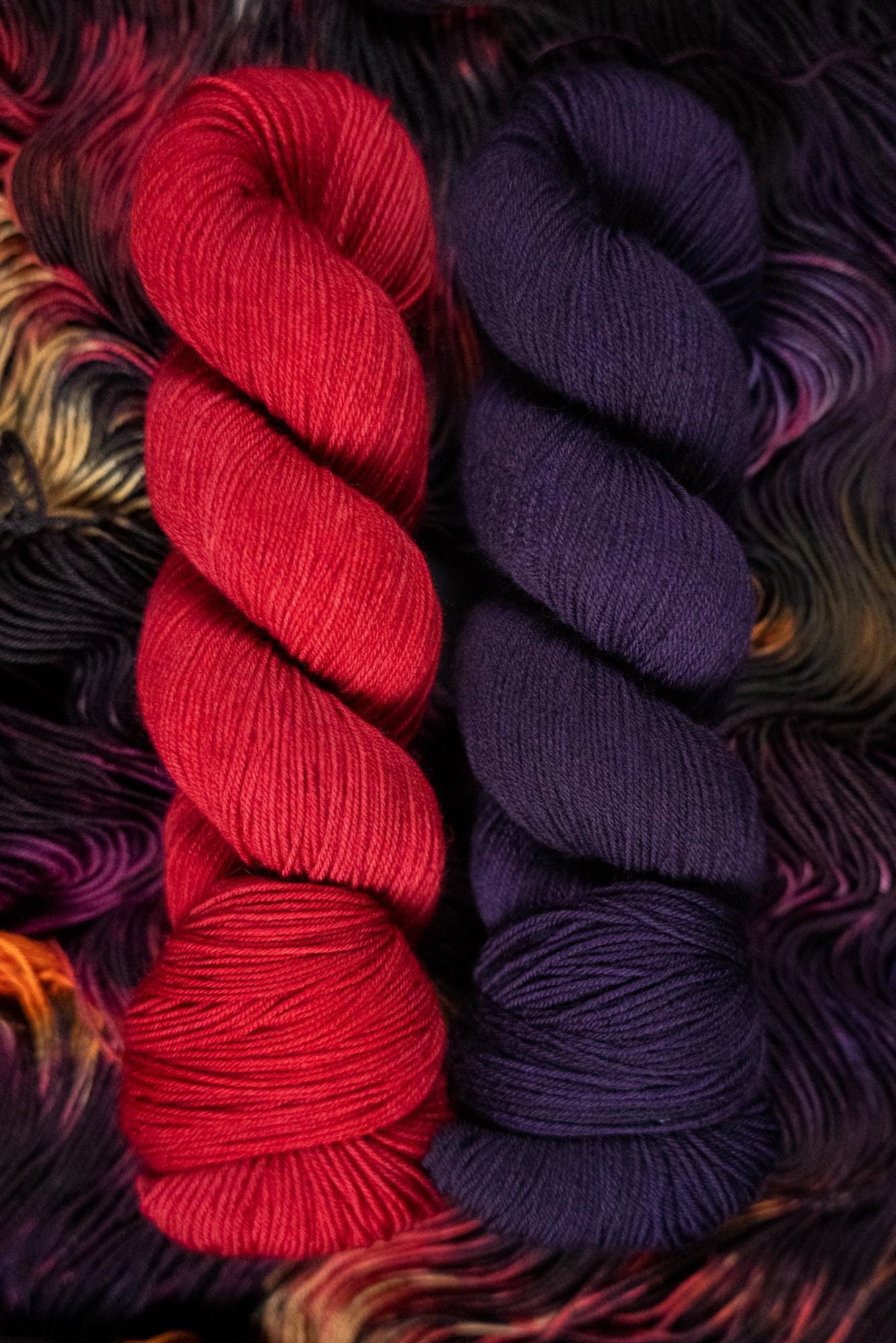 Hand Dyed Yarn | Warding Glow | Choice of Weight | Crow and Crescent Yarn