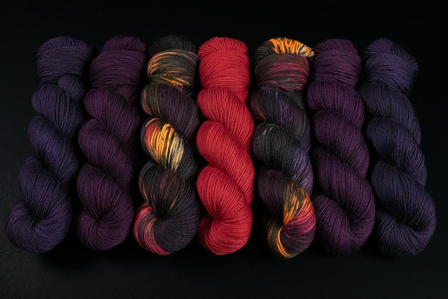 Hand Dyed Yarn | Warding Glow | Choice of Weight | Crow and Crescent Yarn