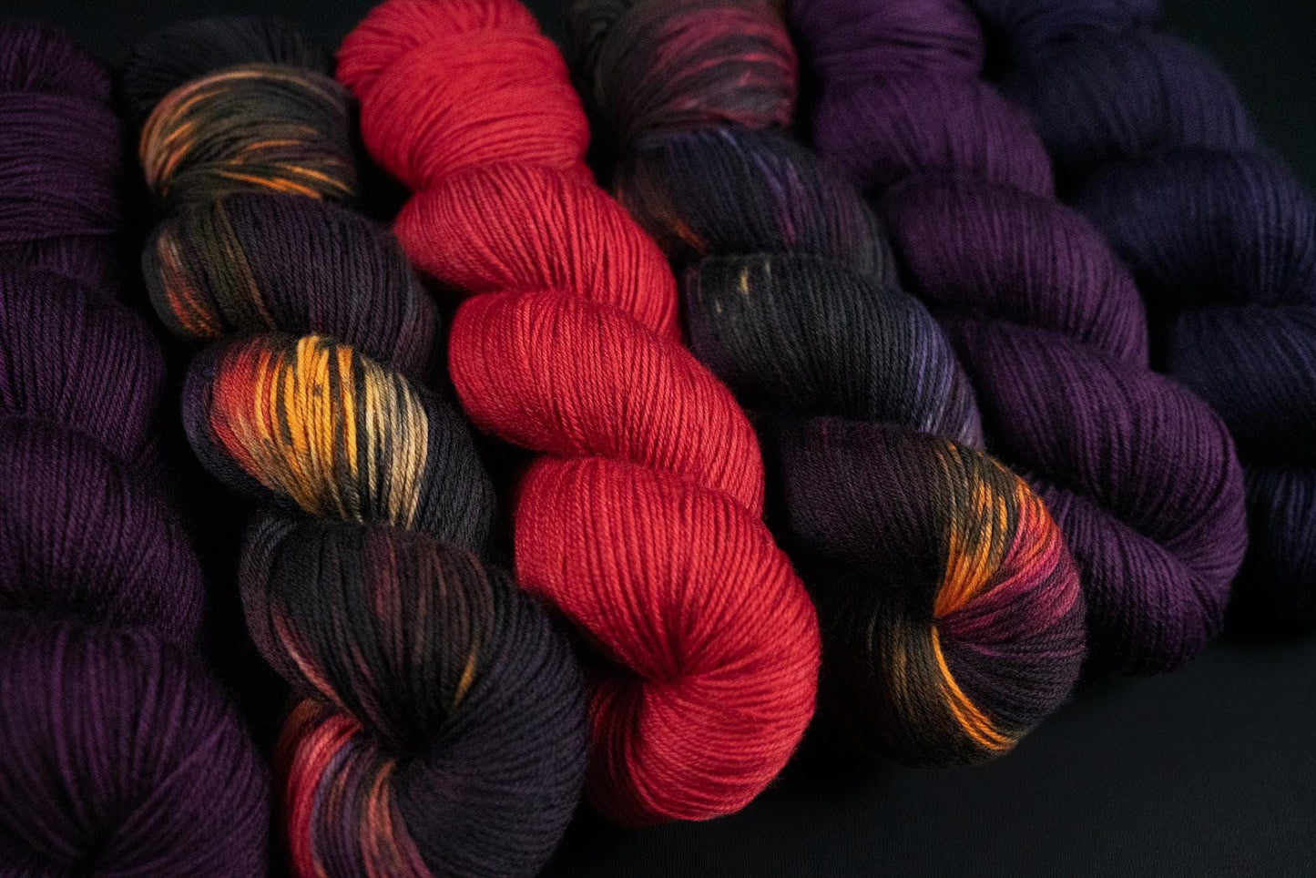Hand Dyed Yarn | Warding Glow | Choice of Weight | Crow and Crescent Yarn
