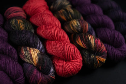 Hand Dyed Yarn | Warding Glow | Choice of Weight | Crow and Crescent Yarn