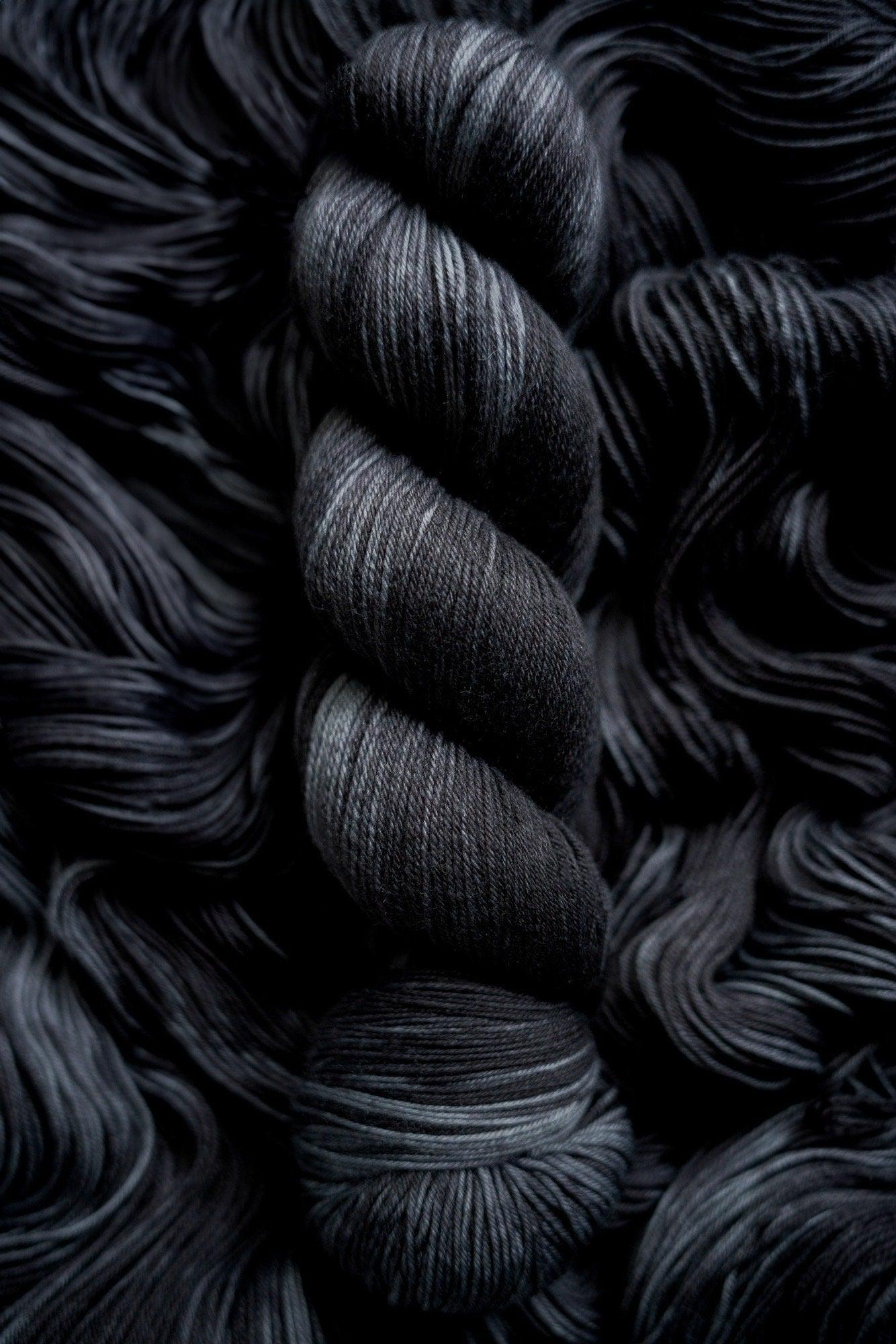 Hand Dyed Yarn | Nightmare | Choice of Weight | Crow and Crescent Yarn