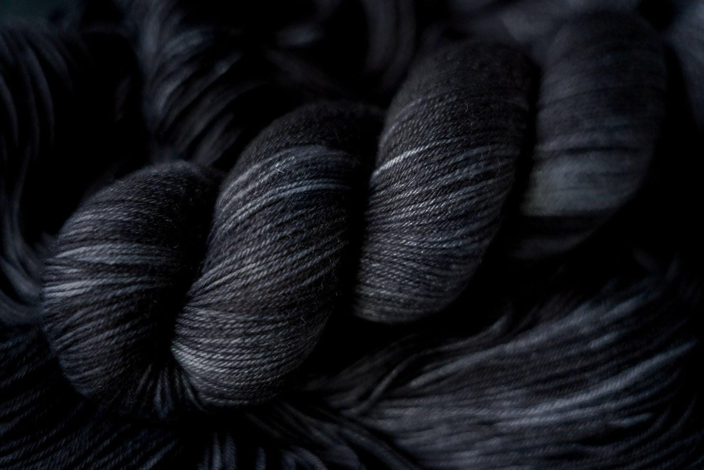 Hand Dyed Yarn | Nightmare | Choice of Weight | Crow and Crescent Yarn