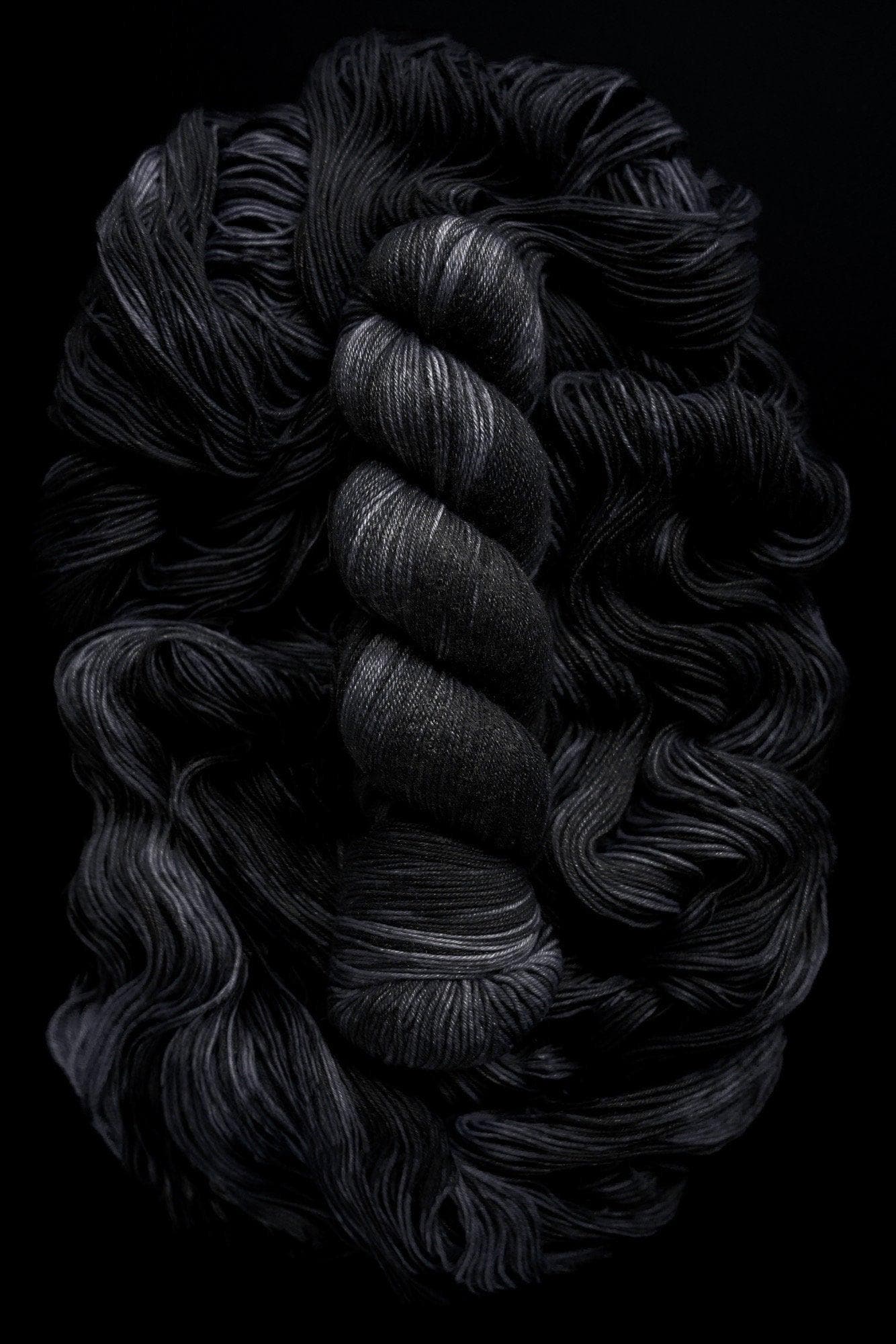Hand Dyed Yarn | Nightmare | Choice of Weight | Crow and Crescent Yarn