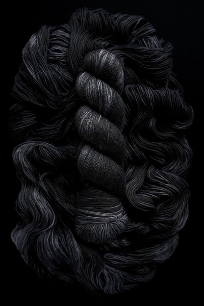 Hand Dyed Yarn | Nightmare | Choice of Weight | Crow and Crescent Yarn
