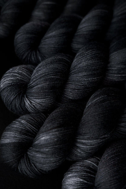Hand Dyed Yarn | Nightmare | Choice of Weight | Crow and Crescent Yarn