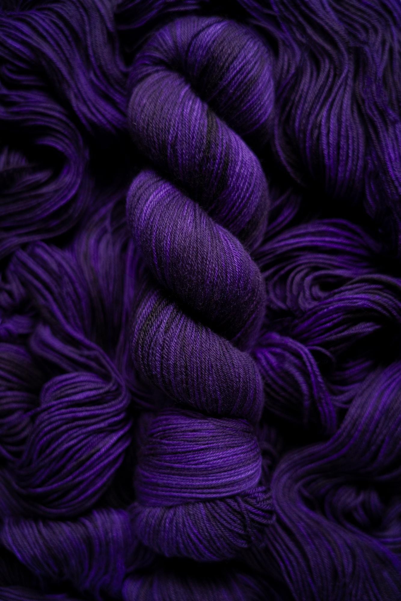 Hand Dyed Yarn | Ritual | Choice of Weight | Crow and Crescent Yarn