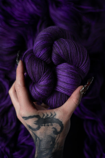 Hand Dyed Yarn | Ritual | Choice of Weight | Crow and Crescent Yarn