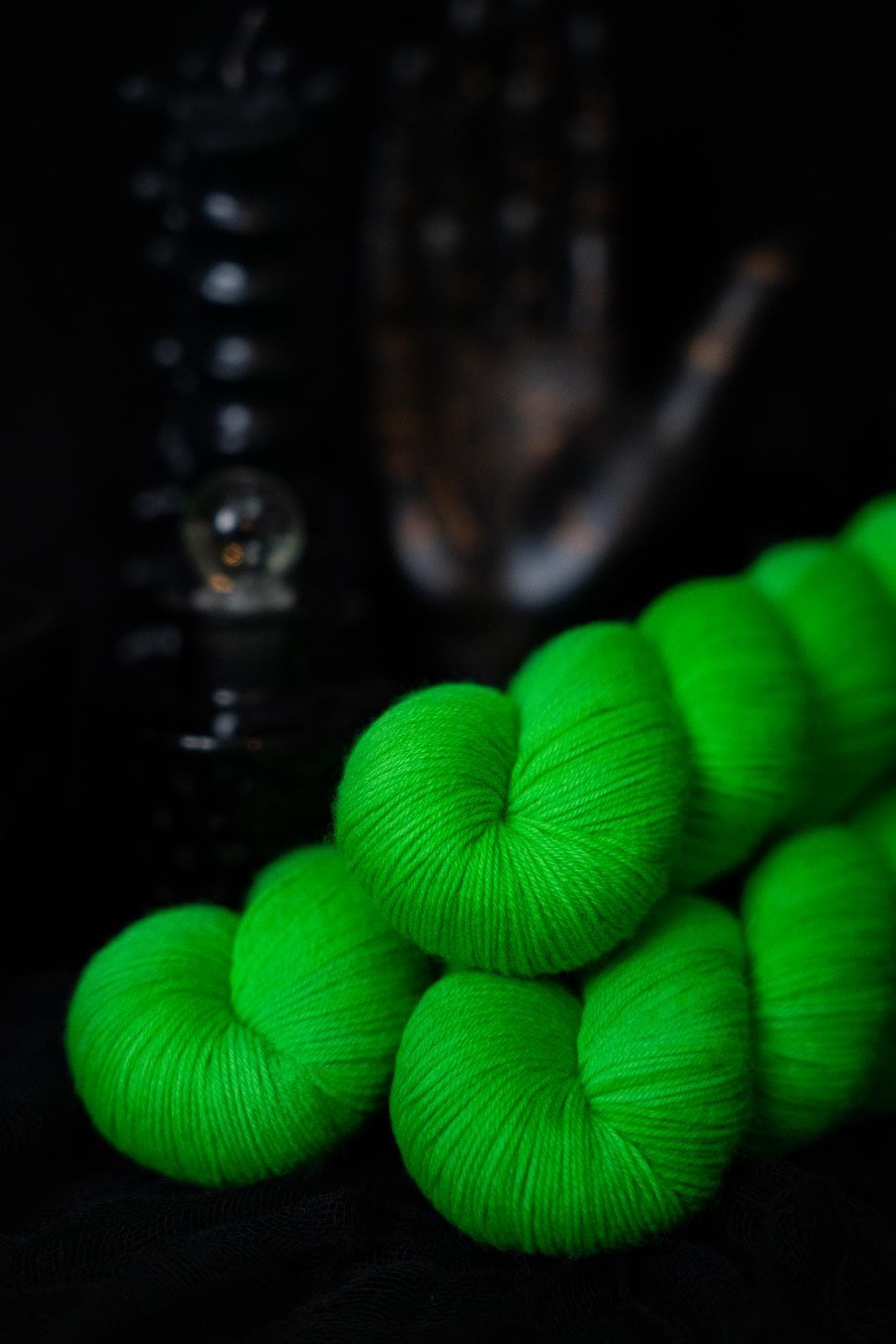 Hand Dyed Yarn | Slimer | Choice of Weight | Crow and Crescent Yarn